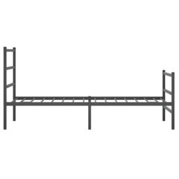 Berkfield Home Metal Bed Frame without Mattress with Footboard¬†Black 90x200cm in Black - Size: 90x200 cm - thumbnail 6