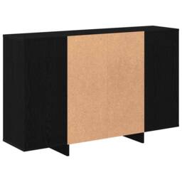 Berkfield Home Sideboard with Shelf Black oak 120 x 30 x 75 cm Engineered wood - thumbnail 7