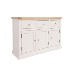 Cabinet Bits Castelli Off-White 3 Drawer 3 Door Sideboard Chrome Knob - thumbnail 2