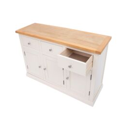 Cabinet Bits Castelli Off-White 3 Drawer 3 Door Sideboard Chrome Knob - thumbnail 5