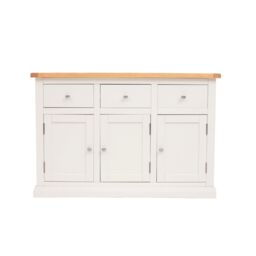 Cabinet Bits Castelli Off-White 3 Drawer 3 Door Sideboard Chrome Knob - thumbnail 1