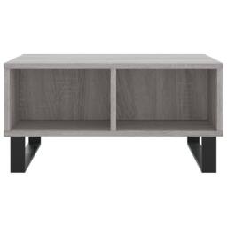 Berkfield Home Decorative Coffee Table Grey Sonoma 60x60x30 cm Engineered Wood - Size: 60 x 60 x 30 cm - thumbnail 4