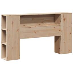 Berkfield Home Full Bed Frame without Mattress 135x190 cm Double Solid Wood Pine in Natural - thumbnail 6