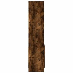 Berkfield Home Highboard¬†Smoked Oak 92x33x140 cm Engineered Wood in Brown - Size: 92 x 33 x 140 cm - thumbnail 6