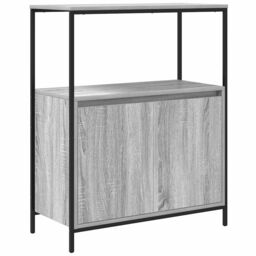 Berkfield Home Bathroom Cabinet with Shelves Grey Sonoma 76.5x35x95 cm - thumbnail 2