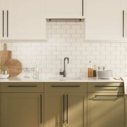 Berkfield Home Cabinet Handles 10 pcs Black 320 mm Stainless Steel - thumbnail 4