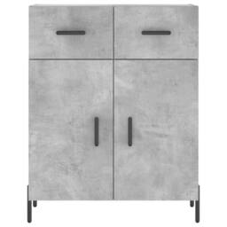 Berkfield Home Highboard Concrete Grey 69.5x34x180 cm Engineered Wood - thumbnail 8