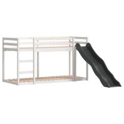 Berkfield Home Bunk Bed with Slide&Ladder without Mattress White 90x200 cm - thumbnail 4