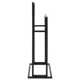 Berkfield Home Freestanding Towel Rack Black 48x24x78.5 cm Iron - thumbnail 4