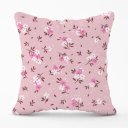 Warren Reed - Designer Pretty Pink Flower Pattern Outdoor Cushion - Size: 60 cm x 60 cm - thumbnail 1