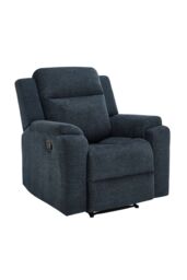 More4Homes Orka 1+3 Seater Fabric Manual Recliner Sofa Set in Blue - thumbnail 6
