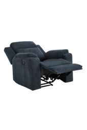 More4Homes Orka 1+3 Seater Fabric Manual Recliner Sofa Set in Blue - thumbnail 7