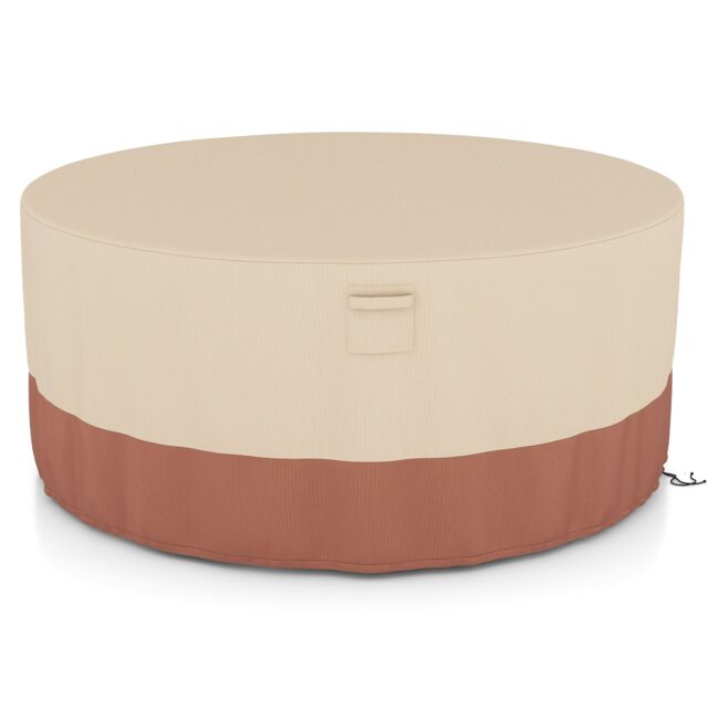 Costway 181 CM Round Patio Furniture Cover Outdoor Dining Table Chair Set Cover - image 1