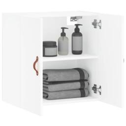 Berkfield Home Wall Cabinet White 60x31x60 cm Engineered Wood - Size: 60 x 31 x 60 cm - thumbnail 4