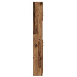 Berkfield Home Comfortable Bathroom Cabinet Old Wood 32x25.5x190 cm Engineered Wood in Brown - thumbnail 5