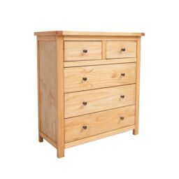 Cabinet Bits Lugo 4 Drawer Chest of Drawers Brass Knob in Light Brown - thumbnail 2