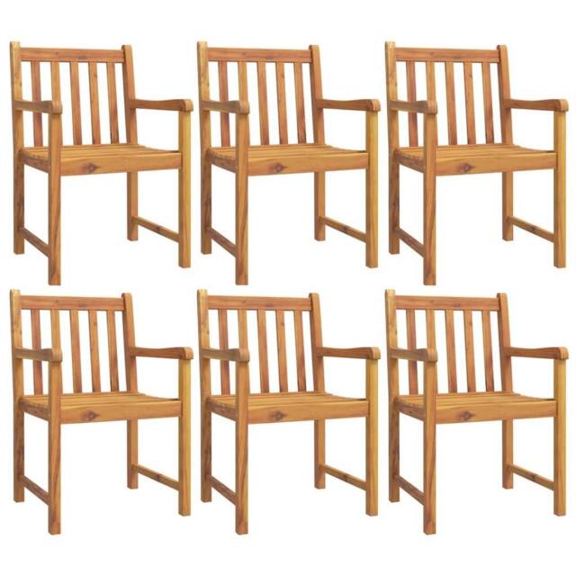 Berkfield Home Beautiful 7 Piece Garden Dining Set Solid Wood Acacia in Brown - image 1