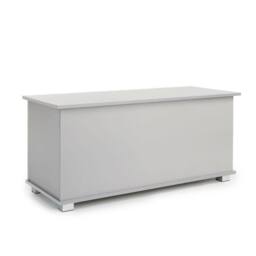 FORGEVIO Wooden Storage Ottoman Chest, Blanket Bedding Storage Box in Grey - thumbnail 3