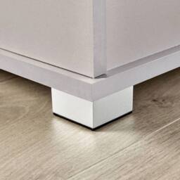 FORGEVIO Wooden Storage Ottoman Chest, Blanket Bedding Storage Box in Grey - thumbnail 4