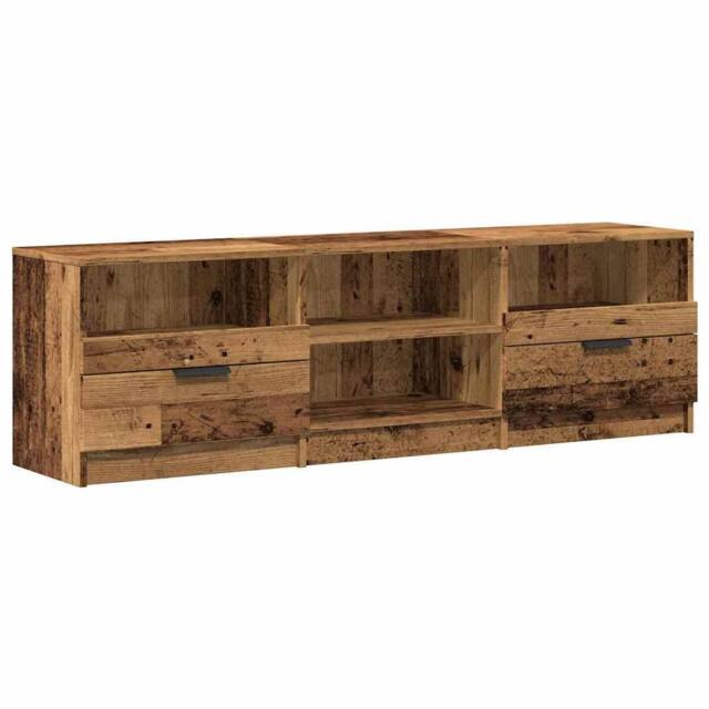 Berkfield Home TV Cabinet Old Wood 150x33.5x45 cm Engineered Wood in Brown - image 1