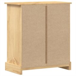 Berkfield Home Chest of Drawers Corona 80x43x91 cm Solid Wood Pine in Brown - Size: 80 x 43 x 91 cm - thumbnail 6