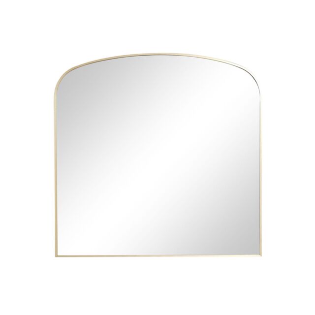 Melody Maison Large Gold Framed Arched Wall Mirror 92cm X 91cm in Metallic Gold - Size: 92 cm X 91 cm - image 1