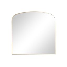 Melody Maison Large Gold Framed Arched Wall Mirror 92cm X 91cm in Metallic Gold - Size: 92 cm X 91 cm - thumbnail 1