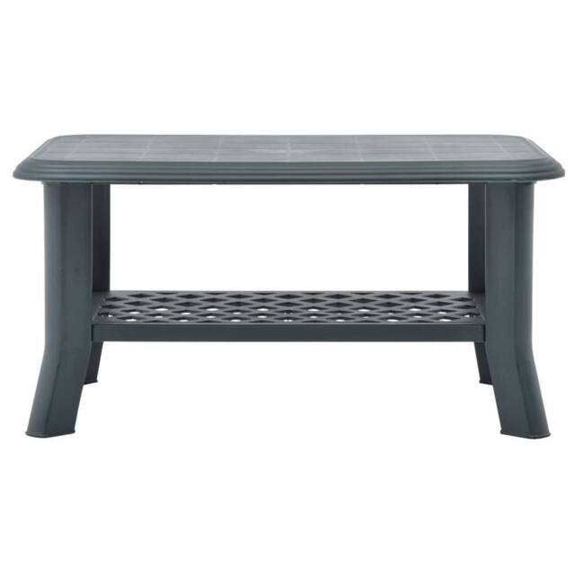 Berkfield Home Coffee Table Green 90x60x46 cm Plastic - Size: 90 x 60 x 46 cm - image 1