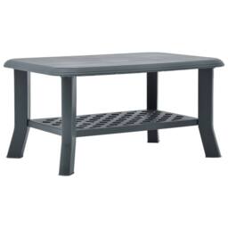Berkfield Home Coffee Table Green 90x60x46 cm Plastic - Size: 90 x 60 x 46 cm - thumbnail 2