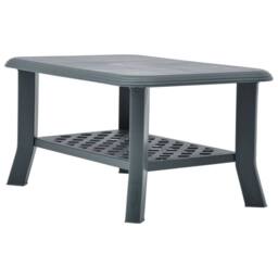 Berkfield Home Coffee Table Green 90x60x46 cm Plastic - Size: 90 x 60 x 46 cm - thumbnail 4