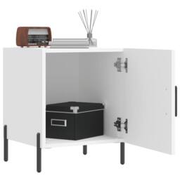 Berkfield Home Bedside Cabinets 2 pcs White 40x40x50 cm Engineered Wood - Size: 40 x 40 x 50 cm - thumbnail 3