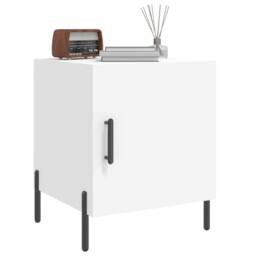 Berkfield Home Bedside Cabinets 2 pcs White 40x40x50 cm Engineered Wood - Size: 40 x 40 x 50 cm - thumbnail 4