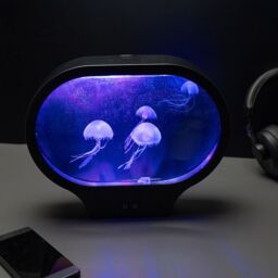 Menkind RED5 Jellyfish Soothing Oval LED Lamp in Clear - thumbnail 1