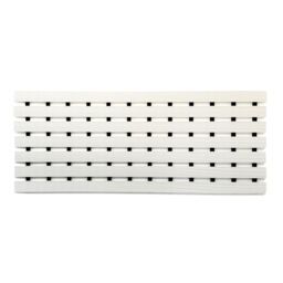 Nicoman PVC Duckboard Anti Slip Shower Mat Bath Mat 61cm x 25cm in White - Size: 61 cm x 25 cm