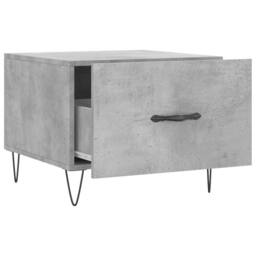 Berkfield Home Coffee Tables 2 pcs Concrete Grey 50x50x40 cm Engineered Wood - Size: 50 x 50 x 40 cm - thumbnail 7