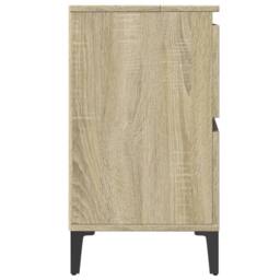 Berkfield Home Sink Cabinet Sonoma Oak 80x33x60 cm Engineered Wood in Light Oak - Size: 80 x 33 x 60 cm - thumbnail 7