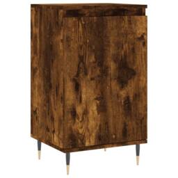 Berkfield Home Sideboard Smoked Oak 40x35x70 cm Engineered Wood in Brown - Size: 40 x 35 x 70 cm - thumbnail 1