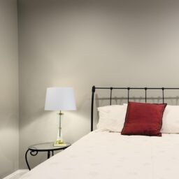 First Choice Lighting Set of 2 Gold Touch Lamps with White Cotton Shades - thumbnail 6