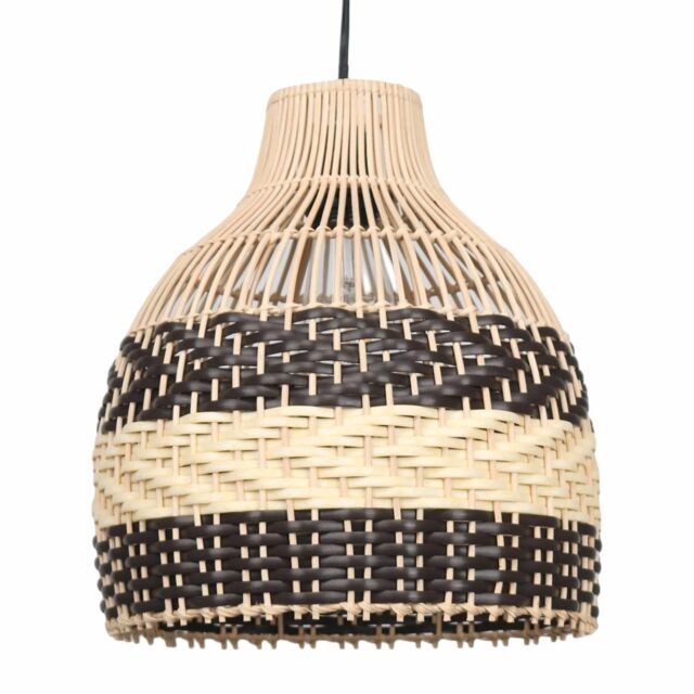 First Choice Lighting Tanya - Natural Rattan Mix Pendant Lightshade in Brown - image 1