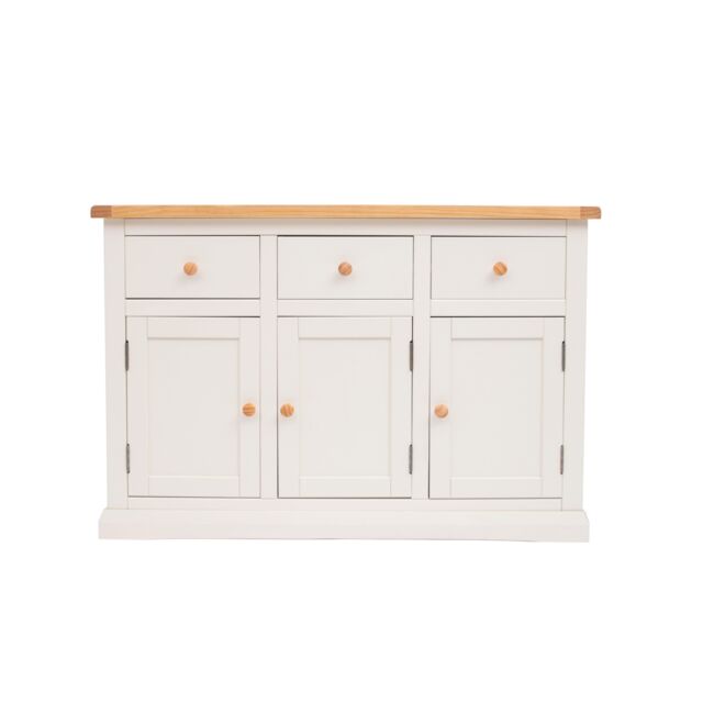 Cabinet Bits Castelli Off-White 3 Drawer 3 Door Sideboard Wood Knob - image 1