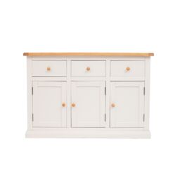 Cabinet Bits Castelli Off-White 3 Drawer 3 Door Sideboard Wood Knob - thumbnail 1