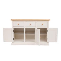 Cabinet Bits Castelli Off-White 3 Drawer 3 Door Sideboard Wood Knob - thumbnail 6