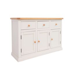 Cabinet Bits Castelli Off-White 3 Drawer 3 Door Sideboard Wood Knob - thumbnail 3
