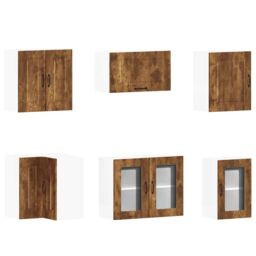 Berkfield Home 11 Piece Kitchen Cabinet Set Kalmar Smoked Oak Engineered Wood in Brown - thumbnail 5