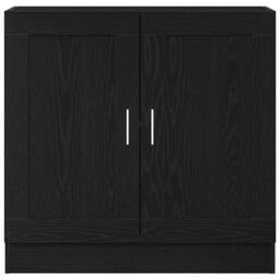 Berkfield Home Modern Black Oak Book Cabinet - 82.5x30.5x80 cm - Engineered Wood - thumbnail 7