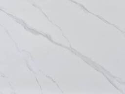 Vente-unique Ceramic & Metal Coffee Table - White & Black Marble Effect - thumbnail 7