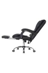 Living and Home Height Adjustable Swivel Office Chair with 7-Point Massage in Black - thumbnail 4