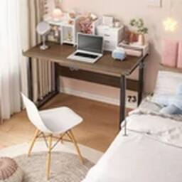 EONLION Computer Desk Laptop Study Table Home Office Workstation Furniture in Brown - thumbnail 2