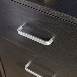 Home Source Stratford Chest of 3 Drawers Bedside Bedroom Storage Organiser in Black - thumbnail 6