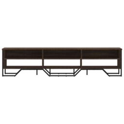 Berkfield Home TV Cabinet Brown Oak 180x34x41 cm Engineered Wood - Size: 180 x 34 x 41 cm - thumbnail 4